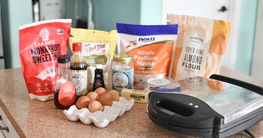 ingredients for keto waffles