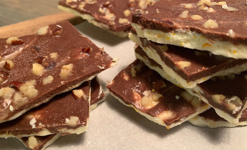 keto bark candy