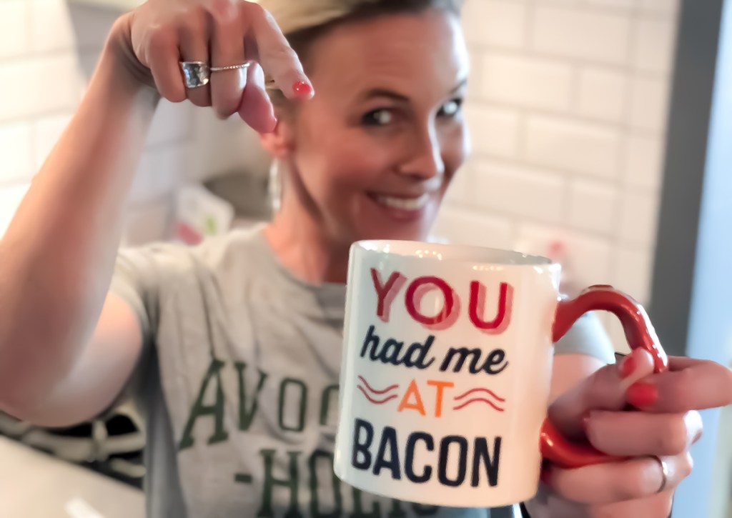 you had me at bacon coffee mug