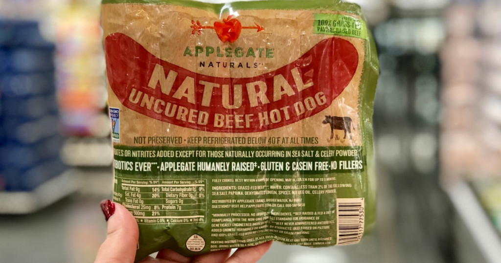 Applegate hot dogs at Target