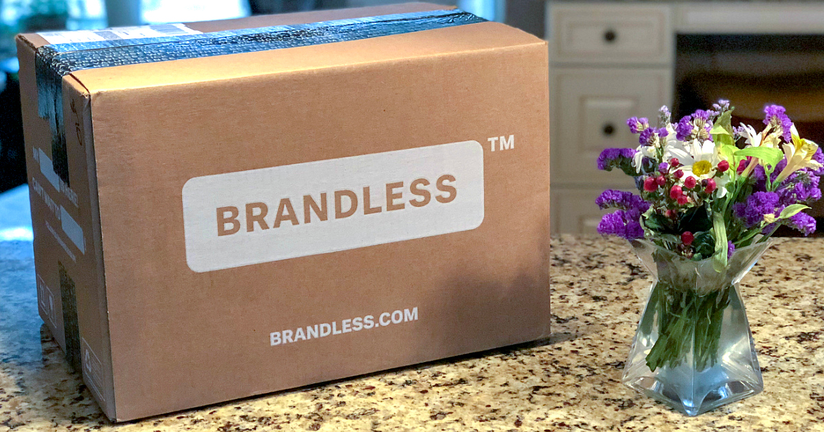 Brandless box on a counter