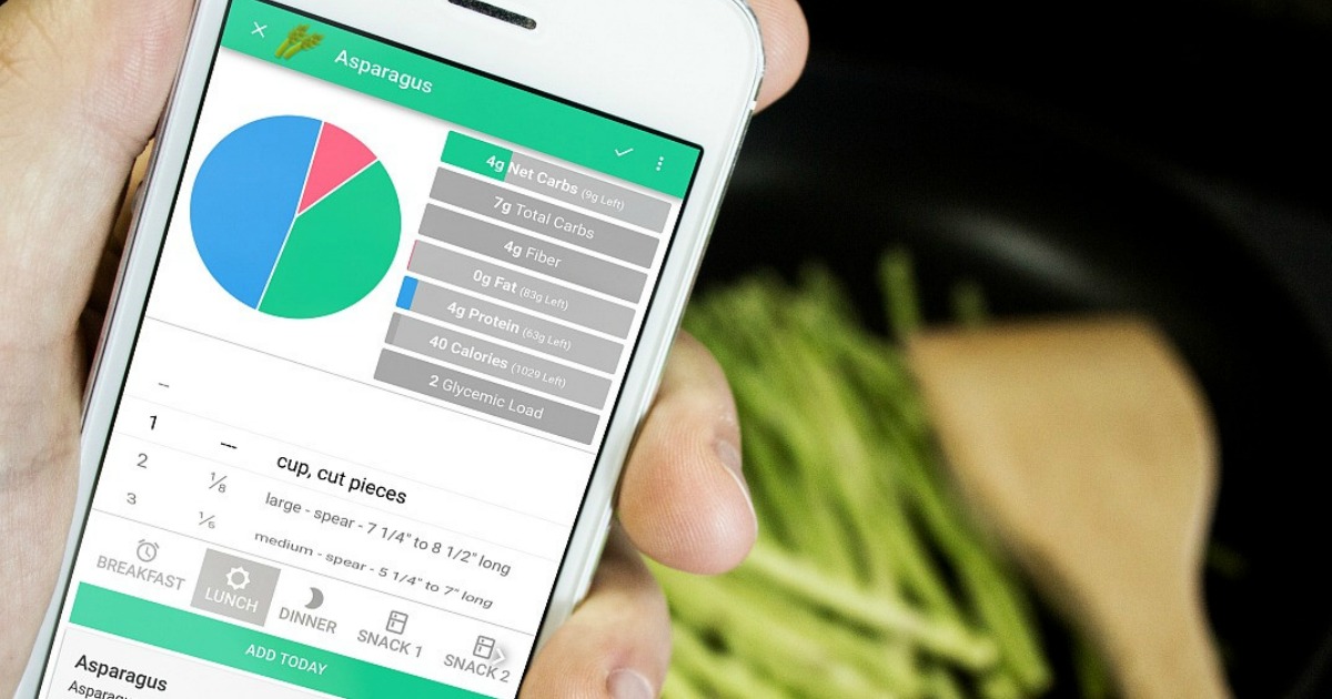 carb manager measure vegetable nutrition