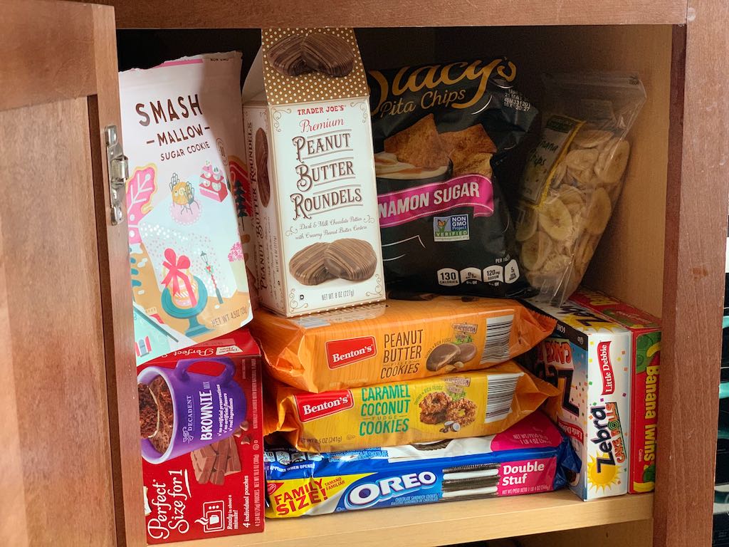 pantry filled with foods to avoid on keto diets