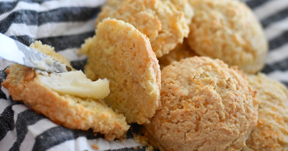 missing bread, not with these keto biscuits slathered in butter 