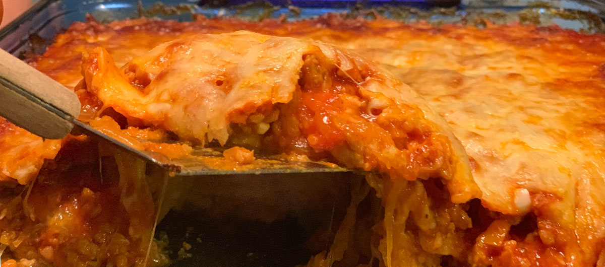 Italian Sausage & Spaghetti Squash Casserole (Family Fave)