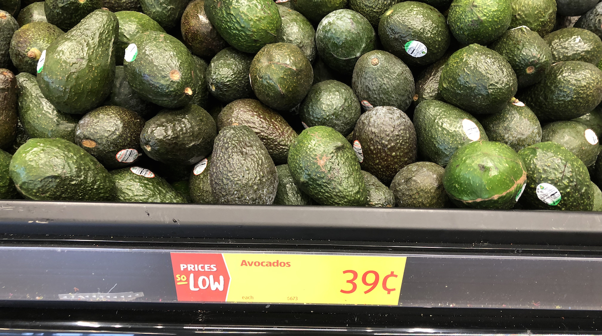 best budget-friendly keto snack foods at ALDI – avocados in produce section