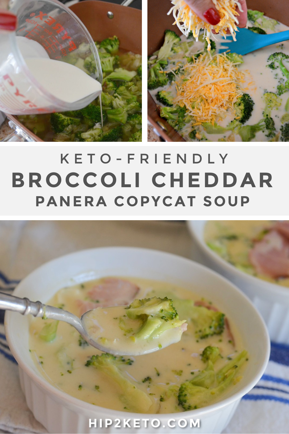 Easy Keto Broccoli Cheddar Soup - Panera Bread Copycat Recipe