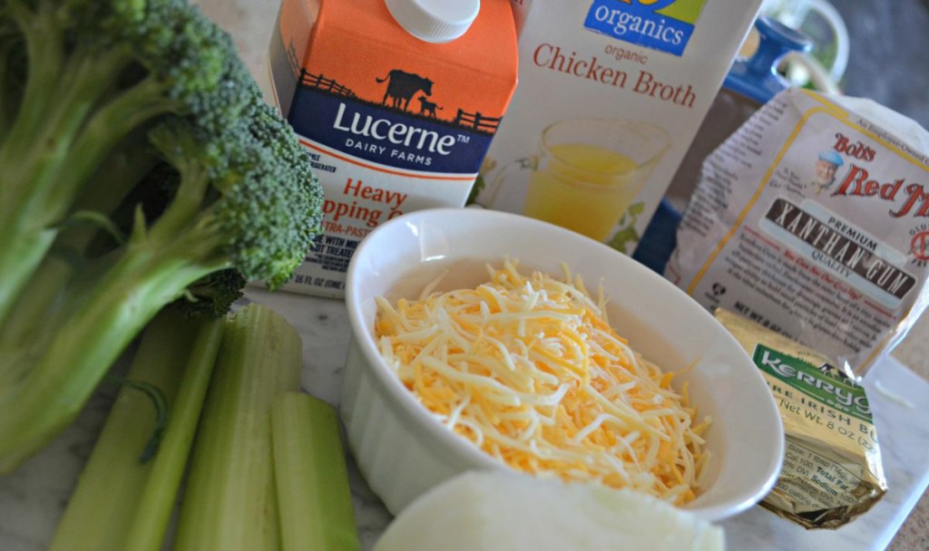 keto broccoli cheddar soup ingredients