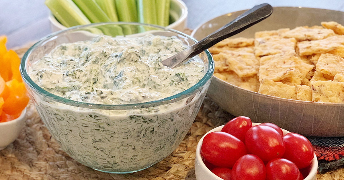 Keto Spinach Dip With Secret Ingredient Hip2Keto Recipe