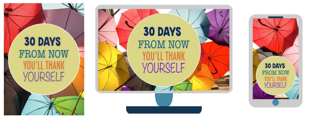 30 day challenge sign