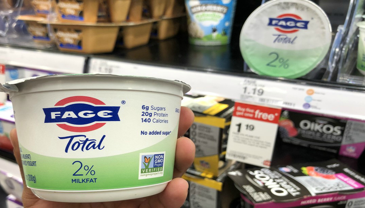 Fage greek yogurt cups at Target