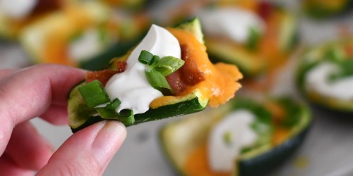 Loaded Zucchini Skins – Easy Cheesy Keto Snack Idea!