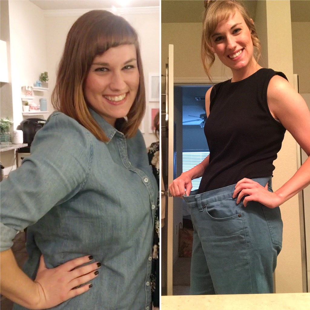 amanda weight loss comparison photo