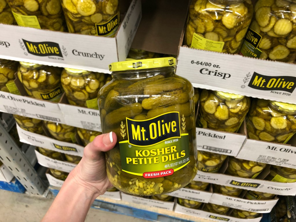 Mt. Olive Kosher pickles at Sam's