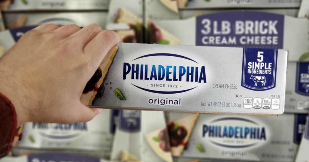 jumbo size of philly cream cheese