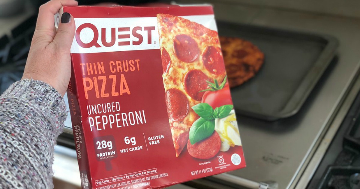 Quest frozen pizza box