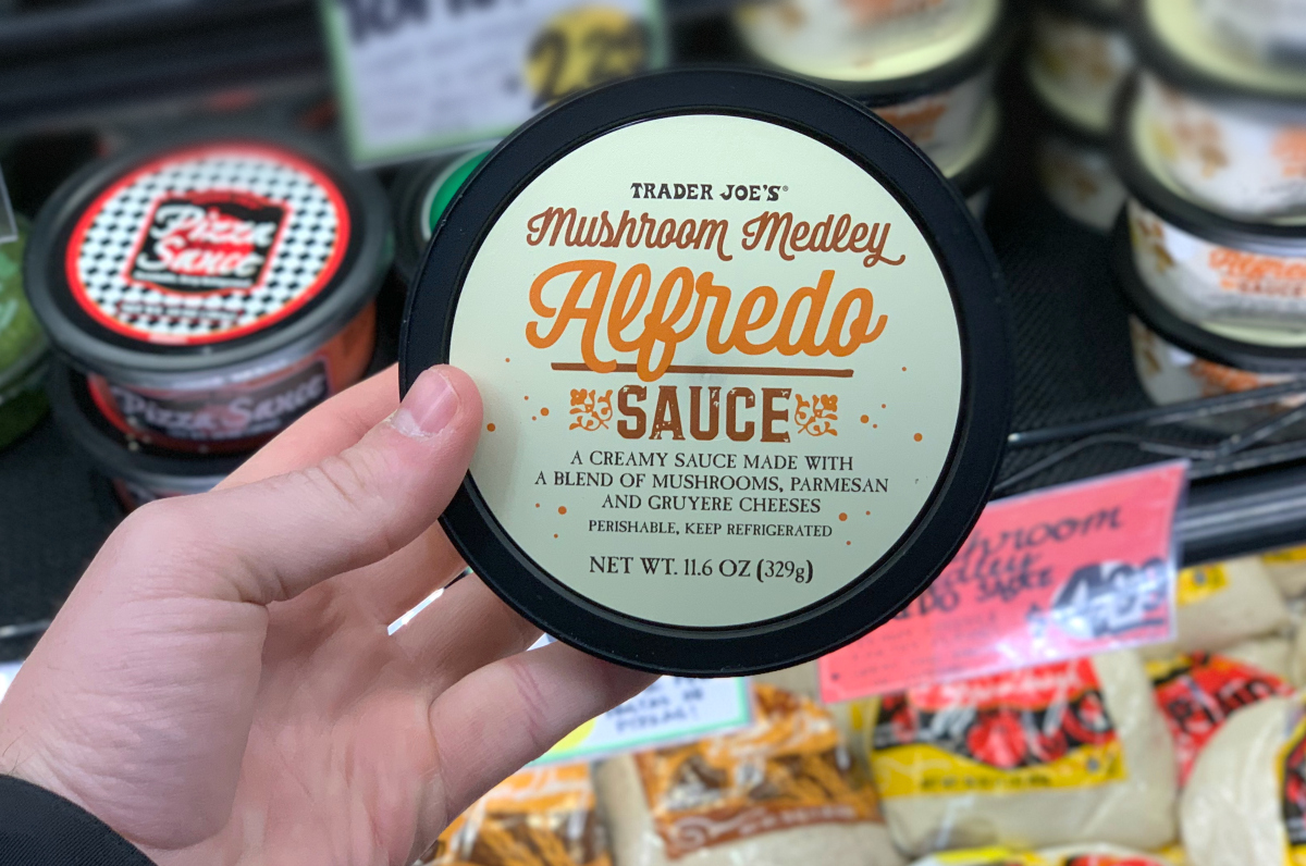 Trader Joe's Mushroom Medley Alfredo Sauce