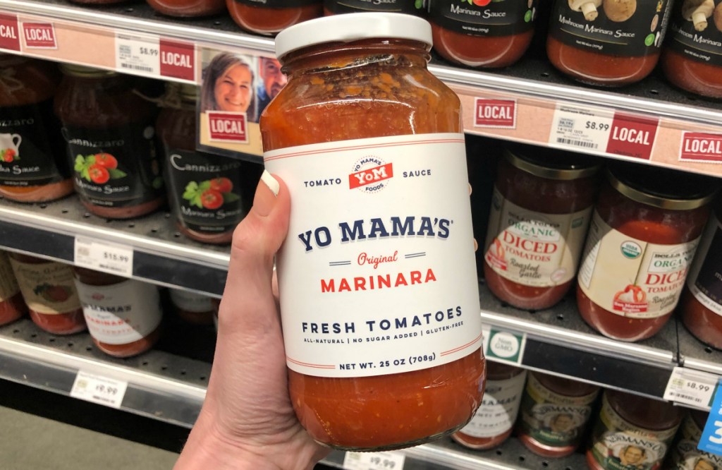 Yo Mama's Pasta Sauce at Whole Foods