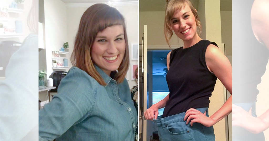 amanda weight loss comparison photo