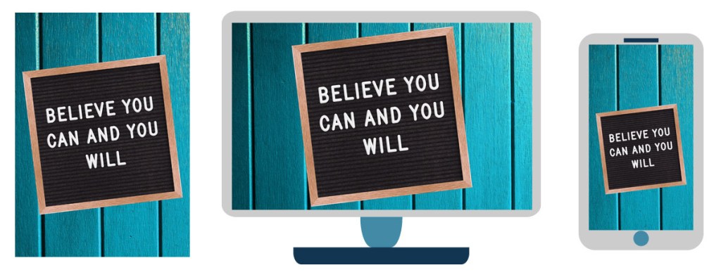 believe motivational sign