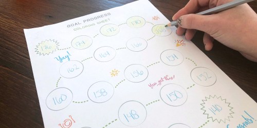 Fun Keto FREEBIE — Print Our Goal Progress Coloring Page to Track Your Success!