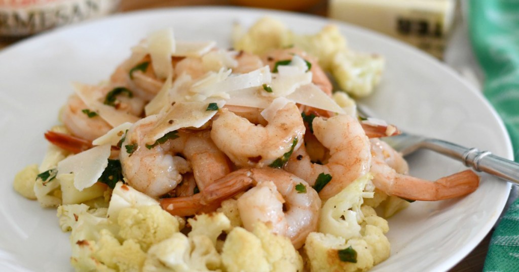 easy 5 ingredient meal, keto shrimp scampi