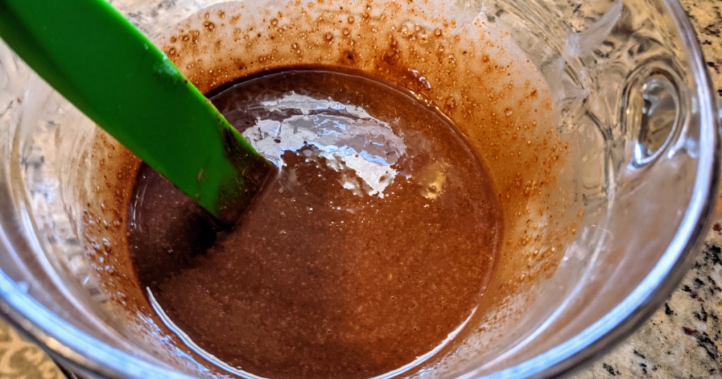 melting chocolate for keto almond butter fat bombs