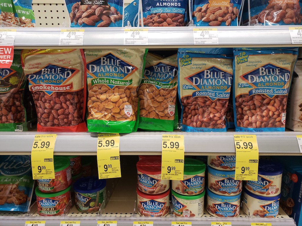 Blue Diamond almonds Walgreens sale 