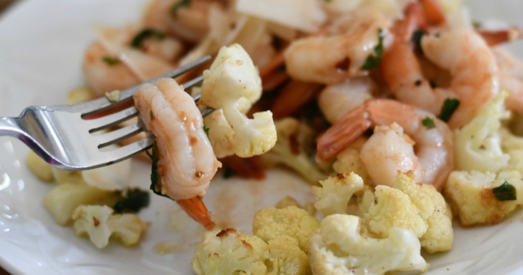 Easy Shrimp and Cauliflower Scampi