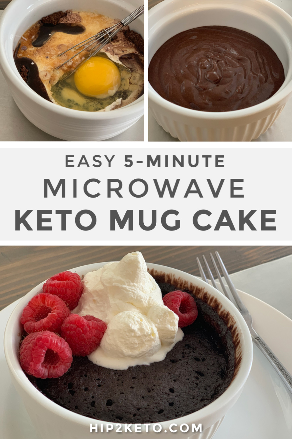 Best 5-Minute Keto Chocolate Mug Cake | Exclusive Hip2Keto Recipe