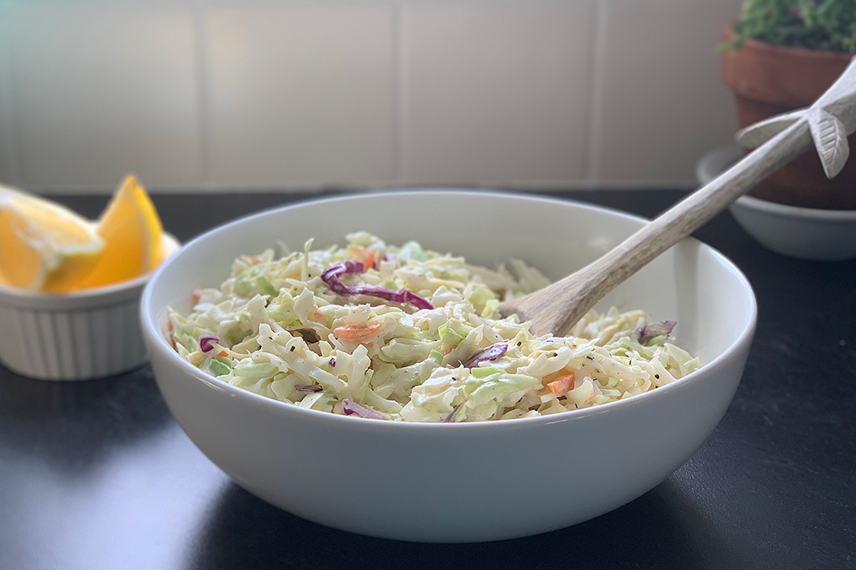 The Best Creamy Low Carb Coleslaw Recipe