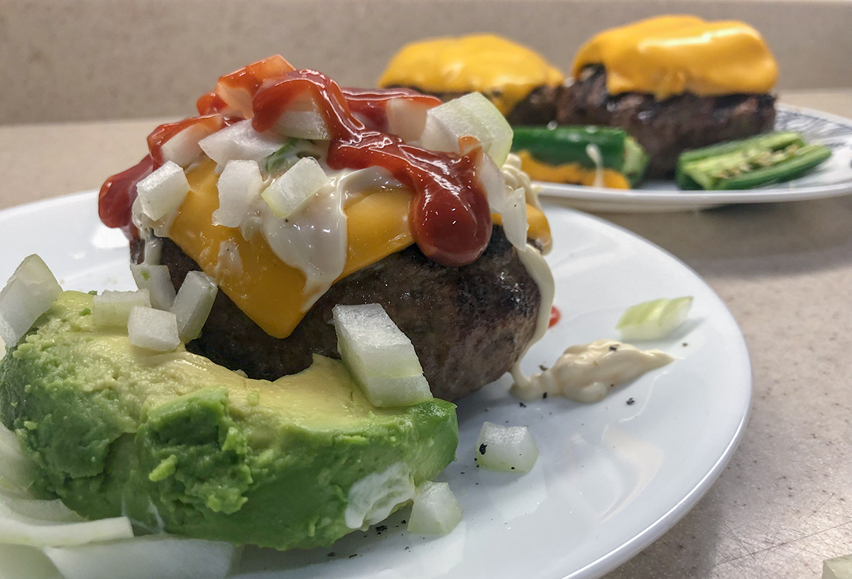 bunless keto cheeseburgers