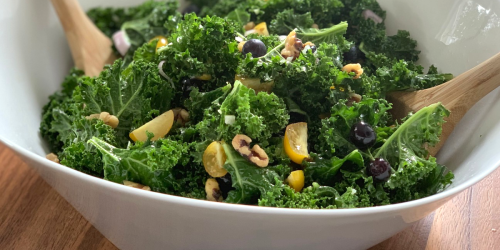 Massaged Kale Salad | Keto, Paleo, & Vegan