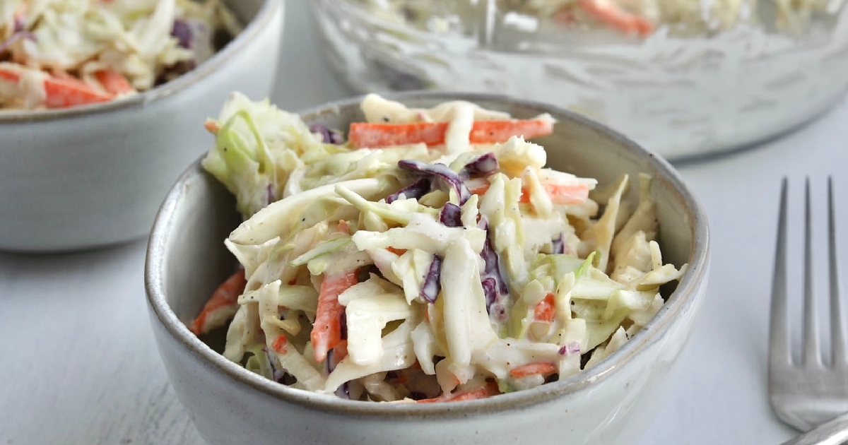 Best Creamy Keto Coleslaw - Perfect Summer Side Dish Recipe!