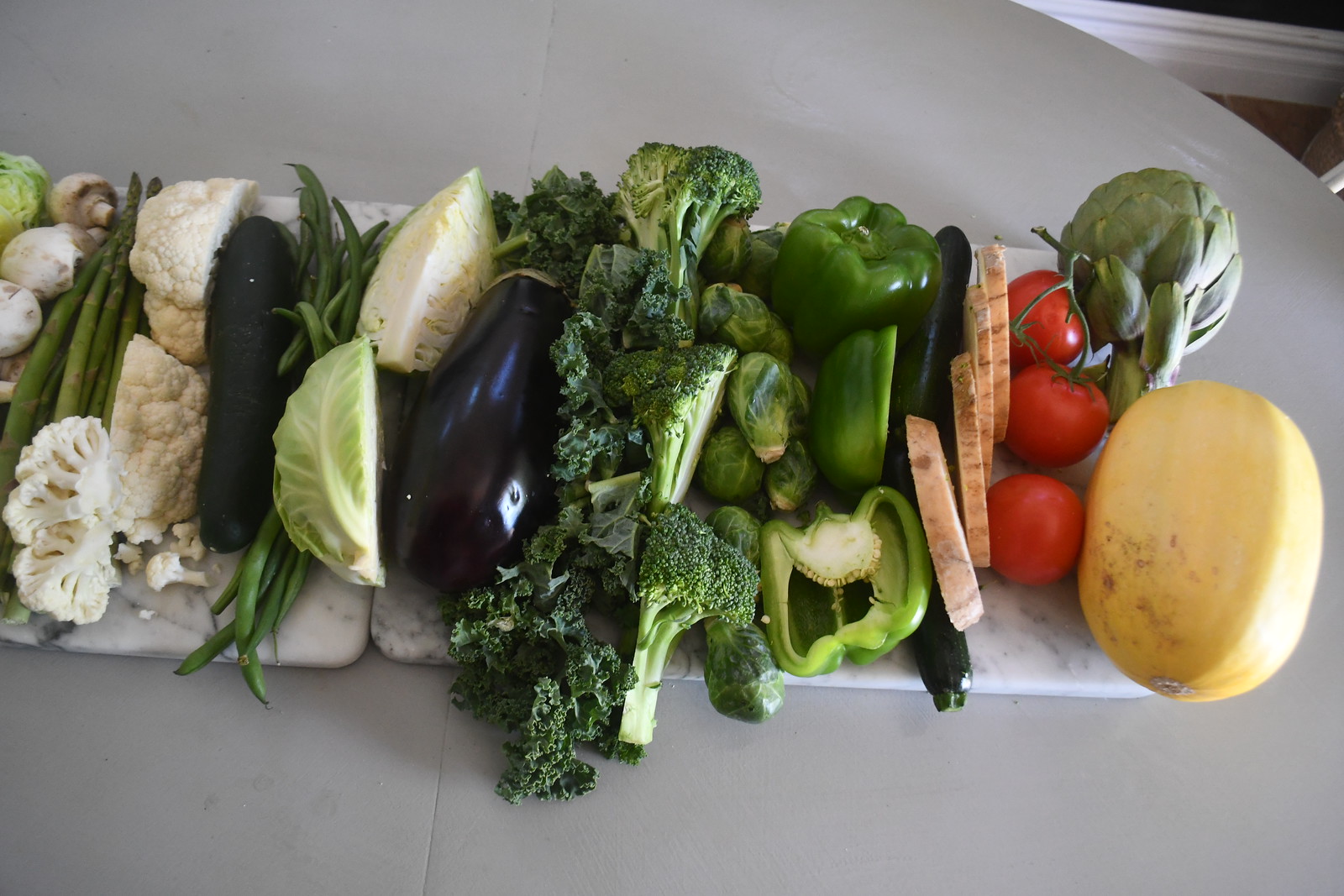 keto approved veggies on a table 