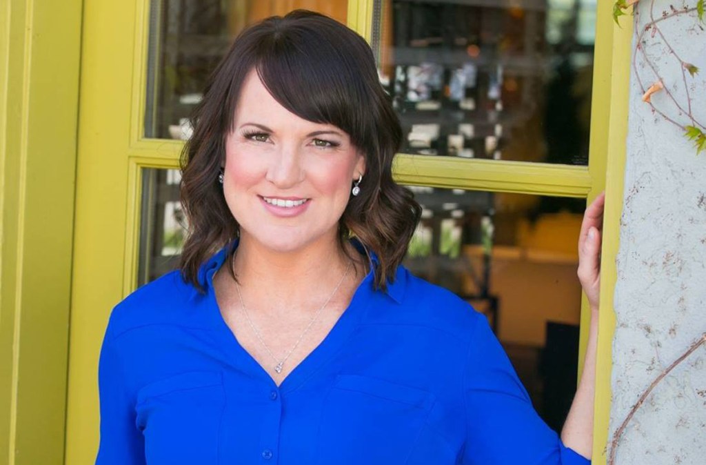 woman wearing blue shirt