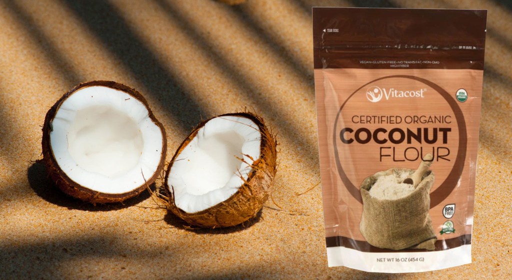 vitacost coconut flour on the beach