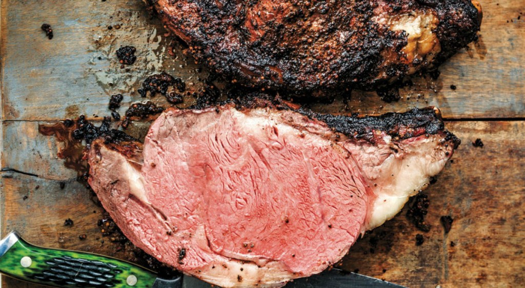 smoked prime rib roast