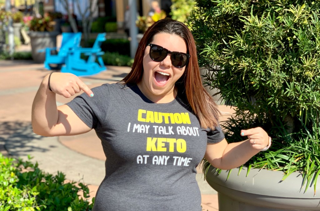 Alana wearing Keto shirt