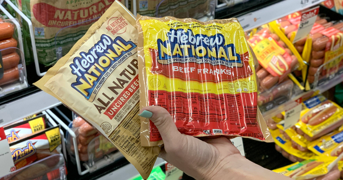Hebrew National hot dogs at Target