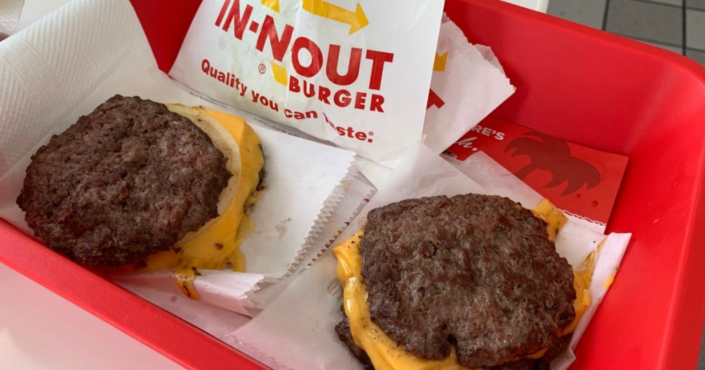 IN-N-OUT Flying Dutchman burgers with cheese 