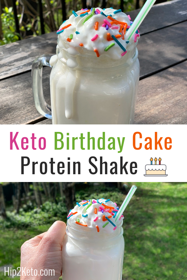 Keto Birthday Cake Protein Shake