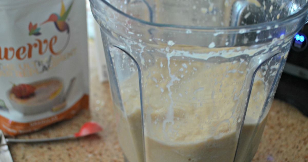 Keto Frapp in the blender 