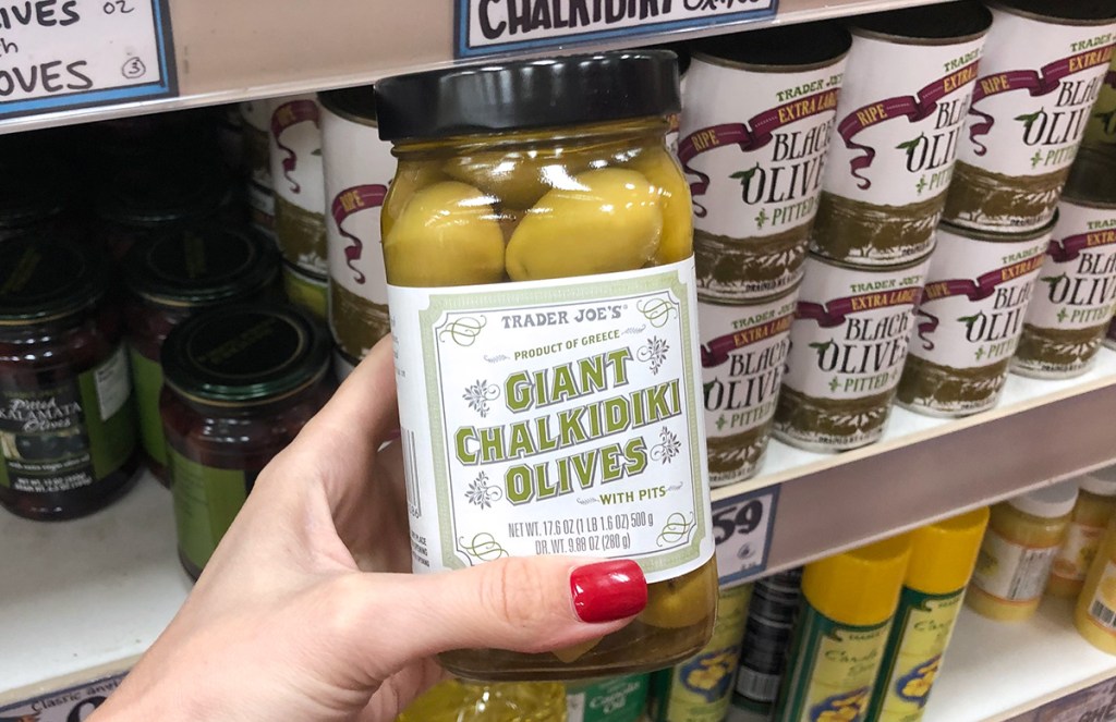 jar of giant chalkidiki olives trader joe's