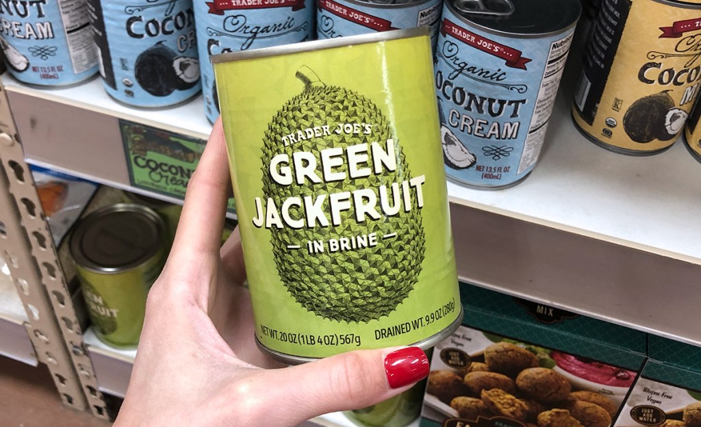 green jackfruit in can from trader joe's