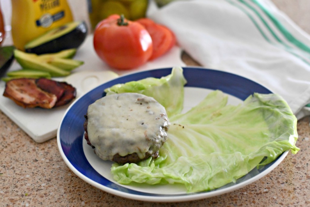 how to wrap a keto burger with cabbage