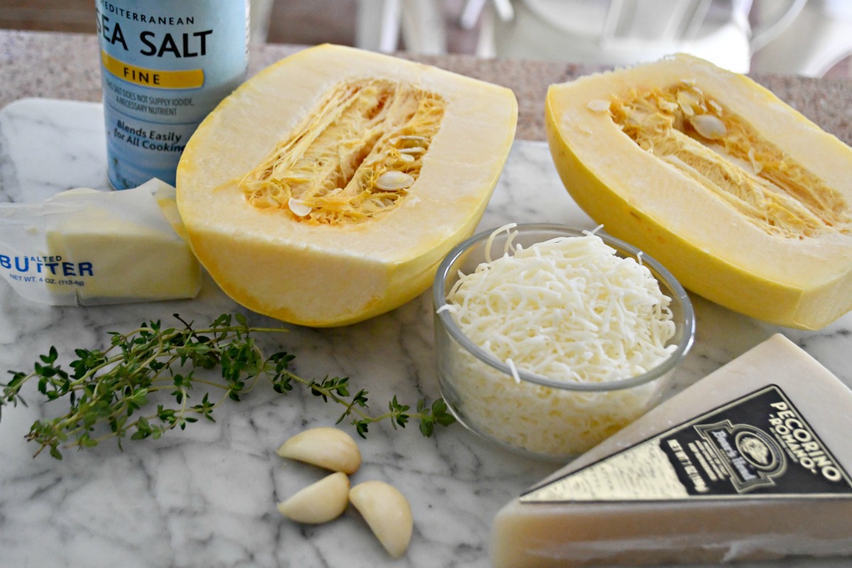 ingredients for parmesan cheese spaghetti sauce on the counter