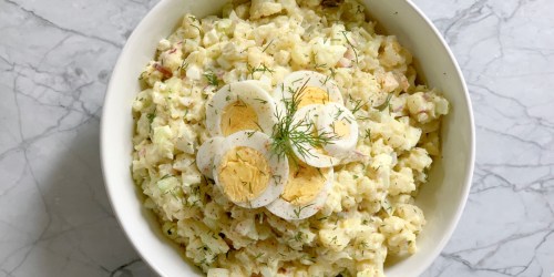 Cauliflower Keto Potato Salad—My New Favorite Summertime Recipe!