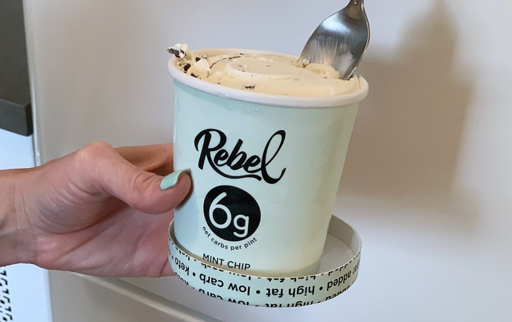 rebel mint chip ice cream