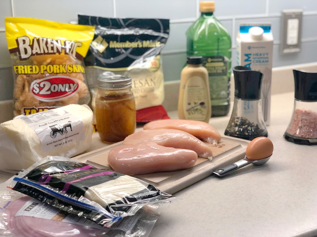 ingredients to make chicken cordon bleu